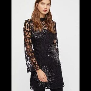 Free People North Star Crochet Lace Dress